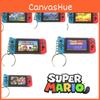 Super Mario Switch Modèle de Console de Jeu Porte-clés Pendentif Anneau de Clés Pour Cadeaux Enfants Noël