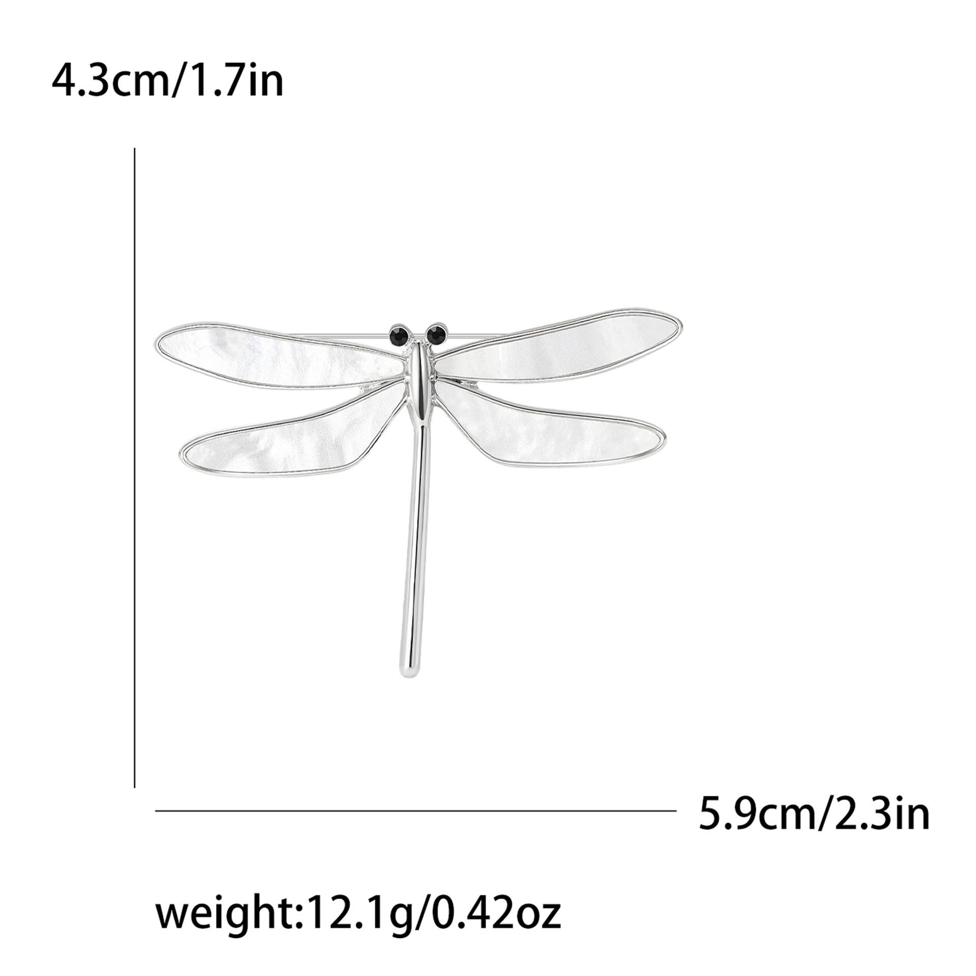 

Модная эмалевая брошь в виде стрекозы, нишевые аксессуары для женской одежды высокого класса, булавка для корсажа в виде насекомого