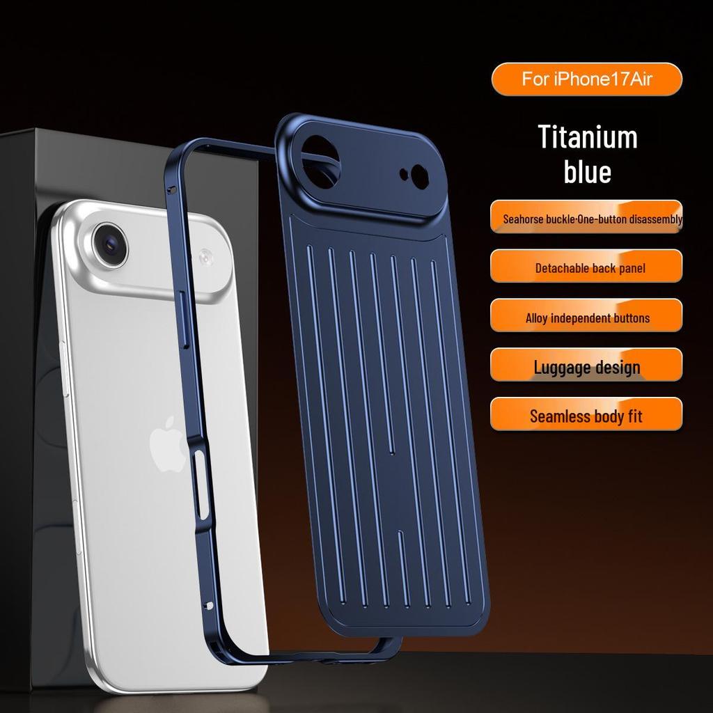 Custodia Ultra-Sottile Resistente alle Cadute in Alluminio per iPhone 17 Pro Max