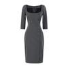 2026 Summer Women's Square Neck Mid-Sleeve Bodycon Dress