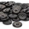 50pcs 4 Hole Round Buttons 25mm (1") Sewing Accessories Handmade Wooden Buttons  For Sewing DIY
