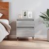 Bedside Table - Maison Exclusive - Sonoma Grey - 1 Drawer and 1 Door - Engineered Wood