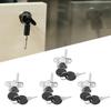 4pcs Zinc Alloy Cam Lock Security Cabinet Lock Durable Drawer Lock  Desk