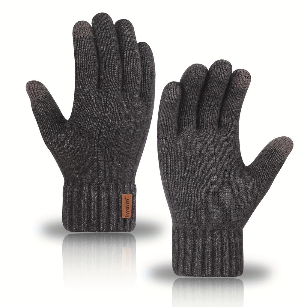 Cozy Unisex Alpaca Wool Touchscreen Gloves - Soft, Warm, and Stylish for Winter - Perfect for Office, Travel, Cycling
