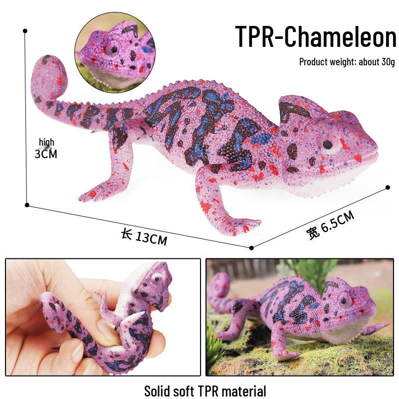 Soft TPR Decompression Toy: Simulated Lizard Chameleon Model for Decoration