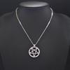 1Pc Witchcraft Satan Pentagram Lucky Amulet Pendant Women Necklaces Wicca Star Pentacle Grunge Statement Men Collares Jewelry