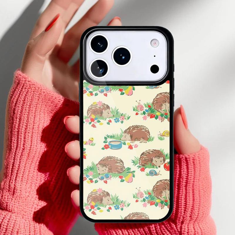 Kawaii Little hedgehog colored Phone Case for iPhone 17 16 15 14 13 Pro Max Back Cover for 12 11 Pro Coque