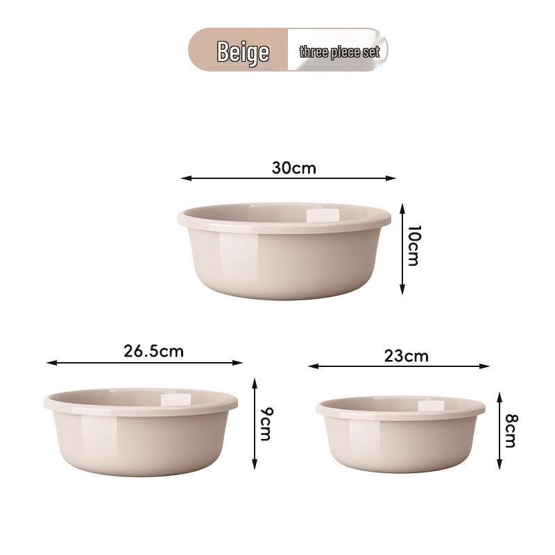 Large Durable Multi-Purpose Plastic Wash Basin for Dorms and Babies