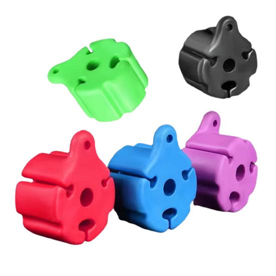 10Pcs Bound Pole Balls Silicone Rod Strap Protective Cover Wide Compatibility Versatile Fishing Gear Accessory Holder