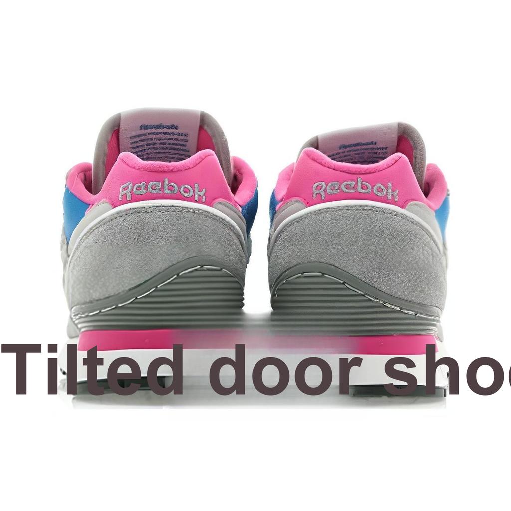 Reebok GL6000 Comfortable Shock Absorption Wear-Resistant Low-Top Running Shoes Unisex Running Shoes Gray Blue Pink V54914