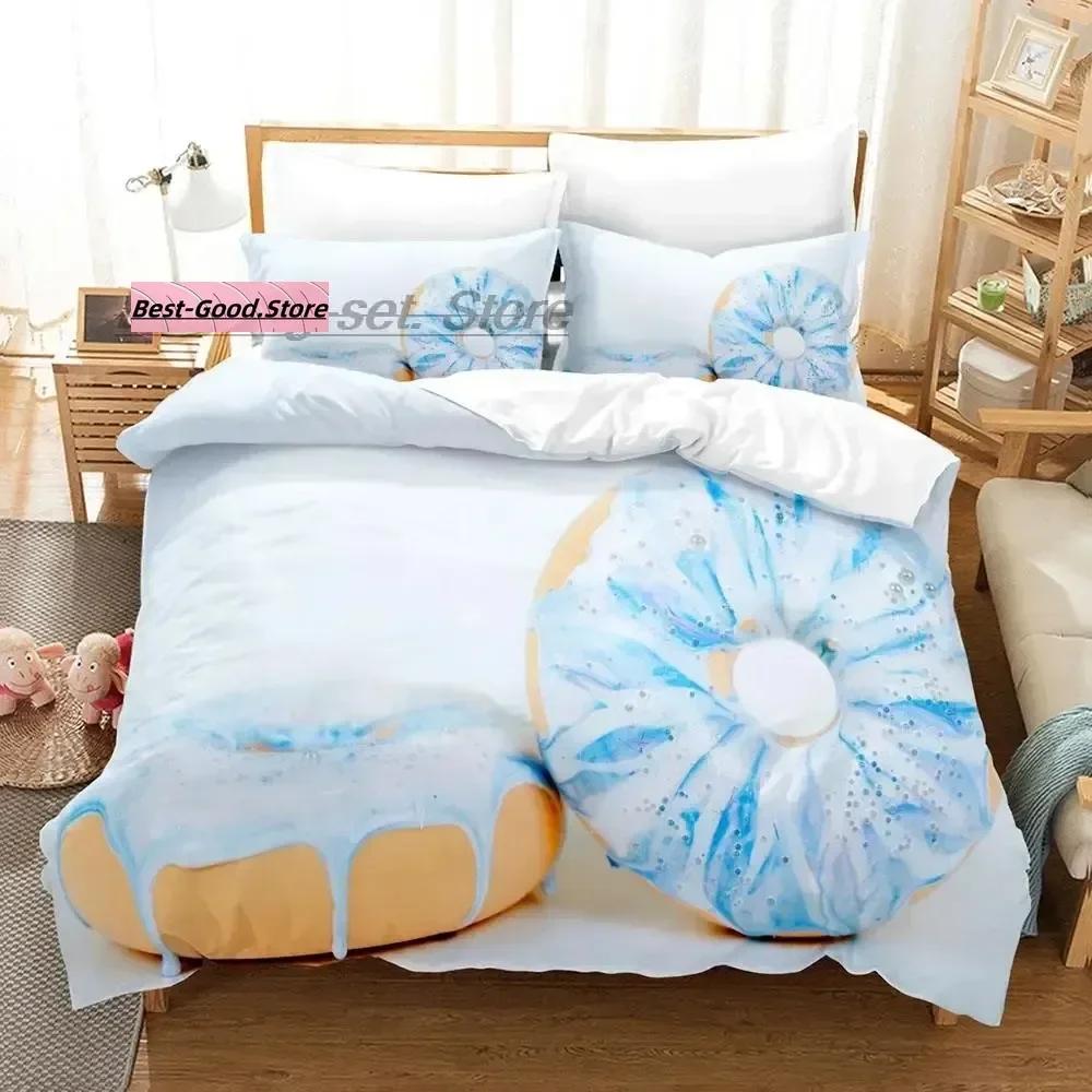 Mis Pastelitos Bedding Set Single Twin Full Queen King Size Bed Set Aldult Kid Bedroom Duvetcover Sets Anime bed sheet set