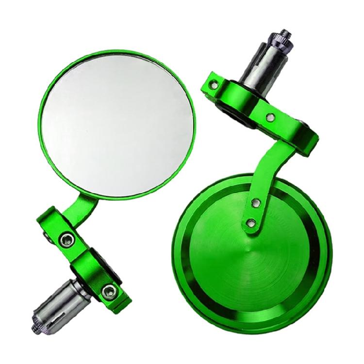 

Corrosion Resistant Motorcycle Adjustable Rear Mirrors Wide Angle Glass Motorcycle Side Mirrors Pair for During Riding зелёный