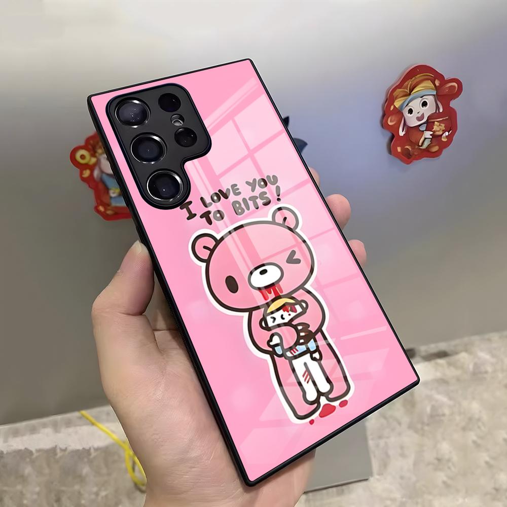 Cute G-Gloomy Bear Phone Case For Samsung S26 S25 Ultra S23 S22 S24 S20 Fe S21 Plus A54 A53 A16 Glass Cover