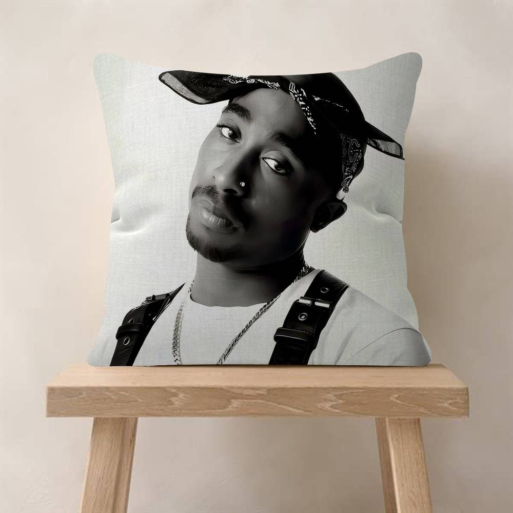 

PC Tupac SShakur Pillow Cover Sofa Cushion Cover Home Room Decoration Children Gift 30x30 cm