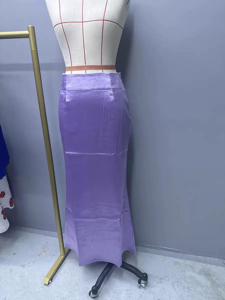 Satin Midi Mermaid Skirt - New Autumn Colors