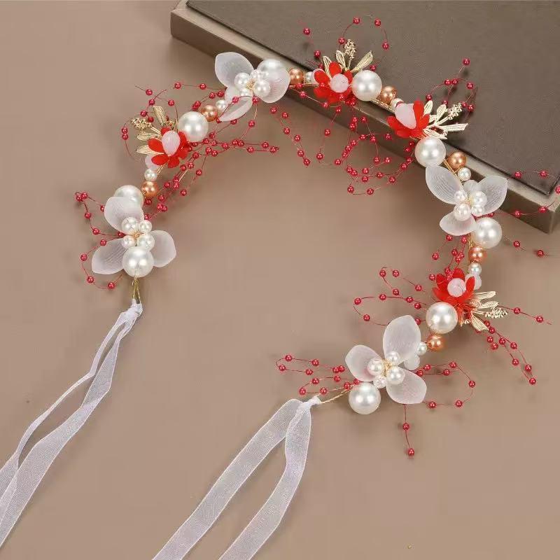 Kinder Prinzessin Kranz Floral Perle Band Stirnband für Mädchen