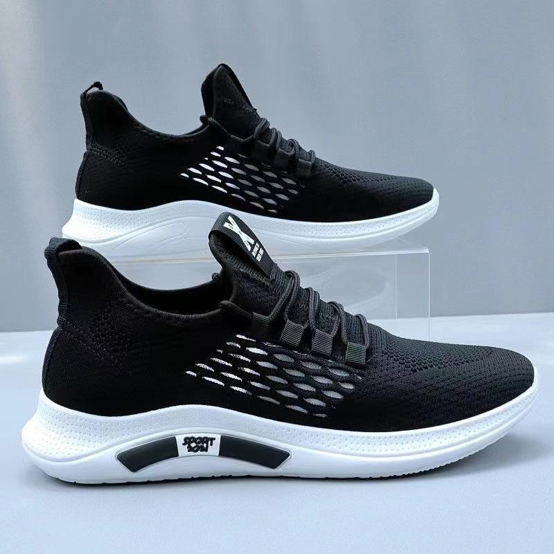 

Мужские повседневные кроссовки большого размера, легкие кроссовки, модная спортивная обувь для бега 39 чёрный