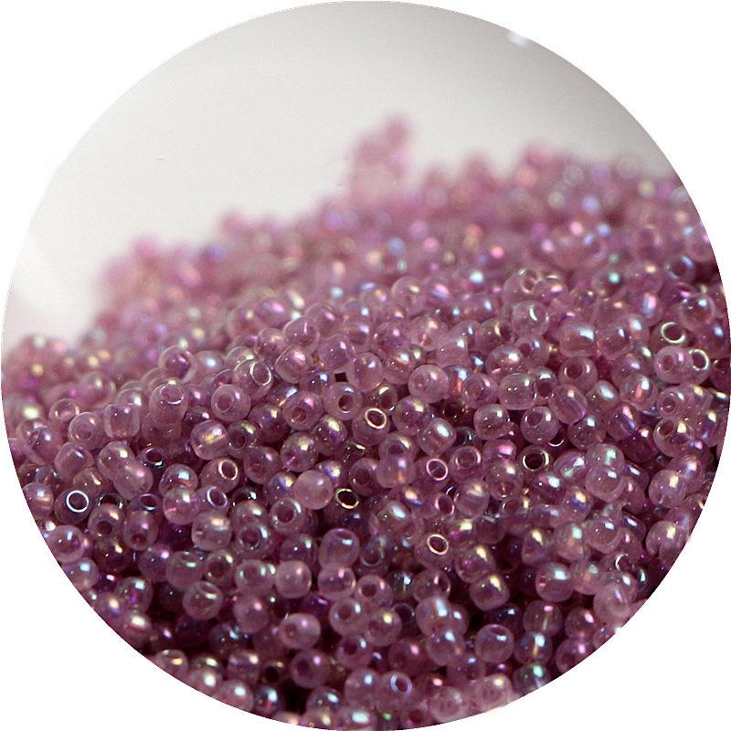 2mm Irisierende Glas-Samenperlen: Cremige Wolke für DIY Schmuck & Armbänder