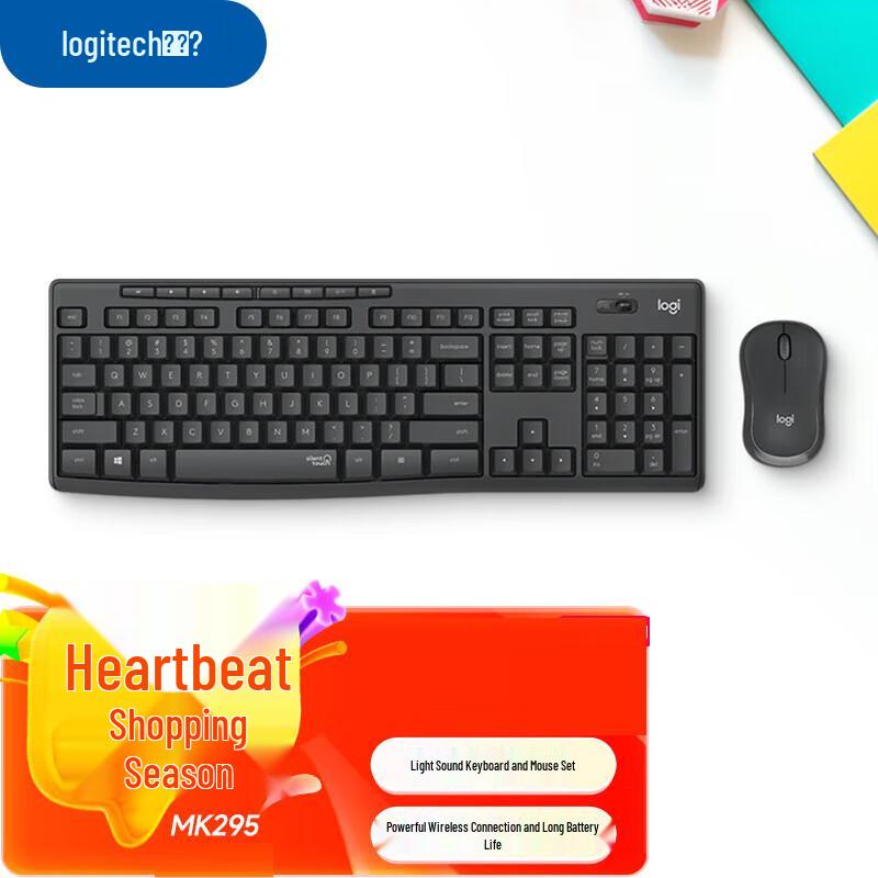 

Logitech MK295 Wireless Silent Keyboard and Mouse Combo
