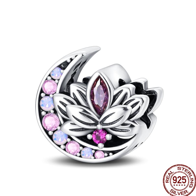 Copper Jewelry Pendant Early Spring Four Leaf Clover Flower Charm Fit Pan Beads Jewelry Birthday Diy Gift Fine Jewelry