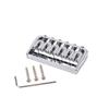 Ogdni Fixed Electric Guitar Hardtail Saddle Chrome Plated Fixed Bridge for Guitars 6-String Bridge, Bridge, String-Through-Body Stratocaster/Telestyle