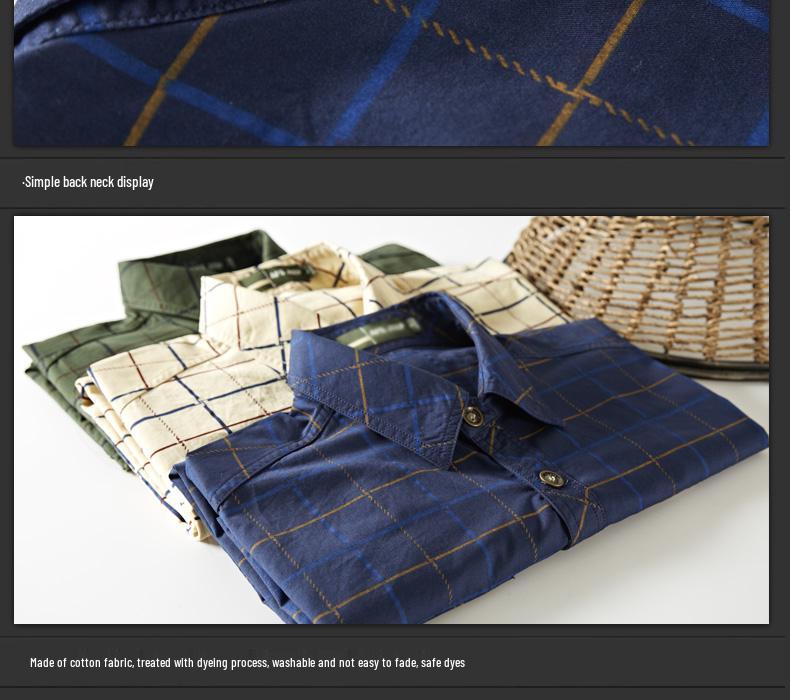 Men's 2023 Summer Plaid Short Sleeve Loose Cotton Shirt - Plus Size Casual Wear