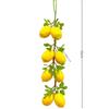 Lifelike Artificial Lemon Strings Fake Simulated Fruit Hanging Garlands for Wedding Birthday Party Home Wall Decor