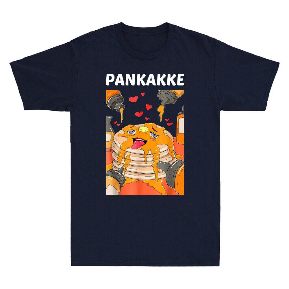 Отаку Ахегао Панкакке Экки Этчи Хентай Смешной Мем Мужская Футболка с Коротким Рукавом Унисекс Футболка XL