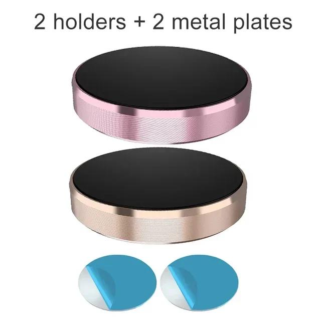 Magnetic Car Phone Holder Suitable for Apple Xiaomi Huawei Mobile Phone Holder Dashboard Wall Mounted Car Magnet Sticker