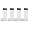 4Pcs Sofa Leg Aluminium Alloy Square Adjustable Cabinet Foot Furniture Hardware Fittings120mm