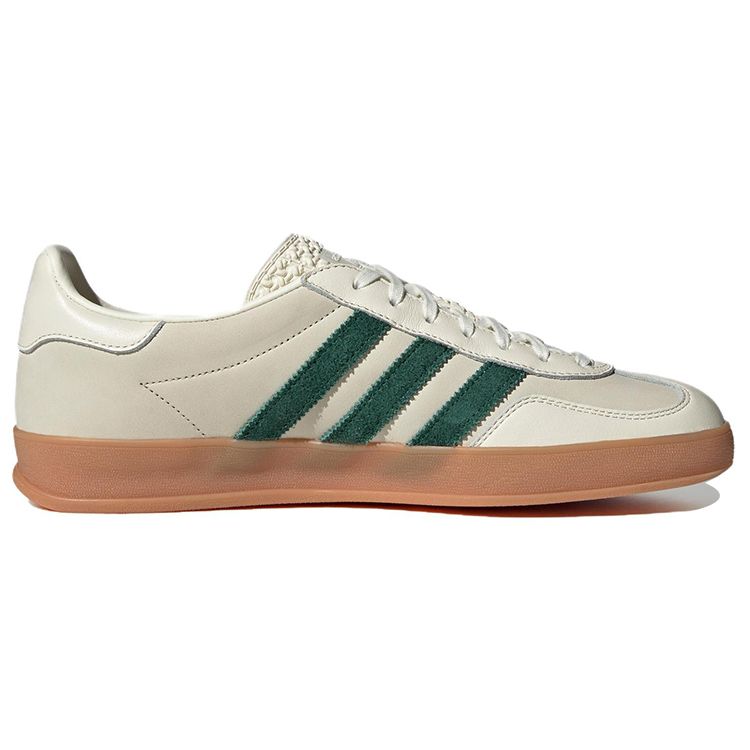 Adidas Gazelle Indoor Emmi Off White Dark Green Unisex Sneakers Footwear-White ID2567