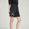 Jordan Alphabet Print Mid-Waist Drawstring Shorts Women Bottoms Black DZ3388-010