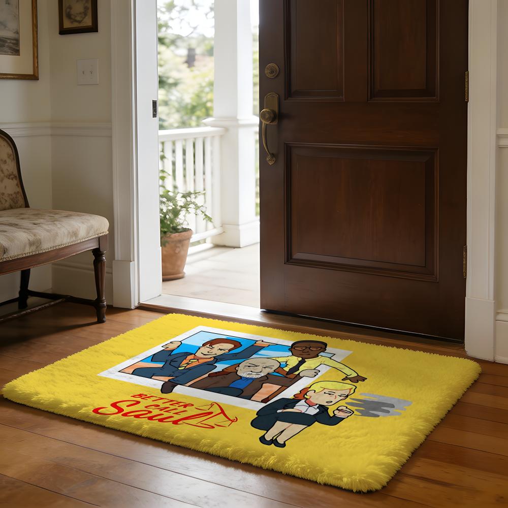 BBetter Call Saul Various Floor Mat Soft Flannel Absorbent Mat Non-Slip Rug Home Bedroom Bathroom
