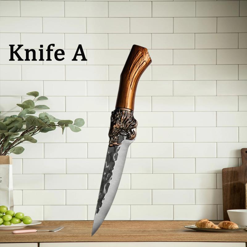 Handmade Forged Kitchen Knife Meat Cutting Knives Boning Knife Multifunctional Kitchen Knives Forge Knives Slicing Knife