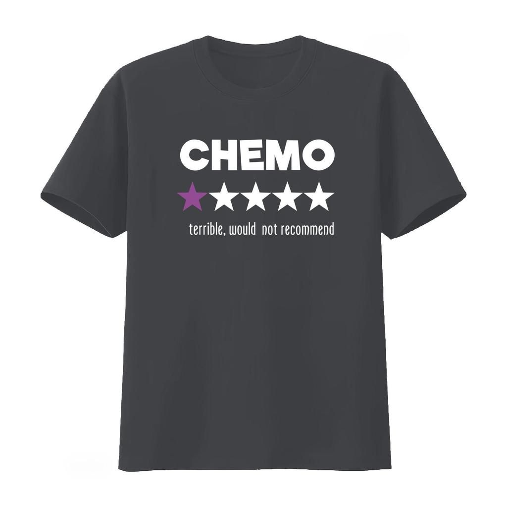Funny Chemo T Shirt with Star Design for Cancer Survivors Sarcastic Chemotherapy RecomUnisexdation Unisexs Clothing Summer T Shirt