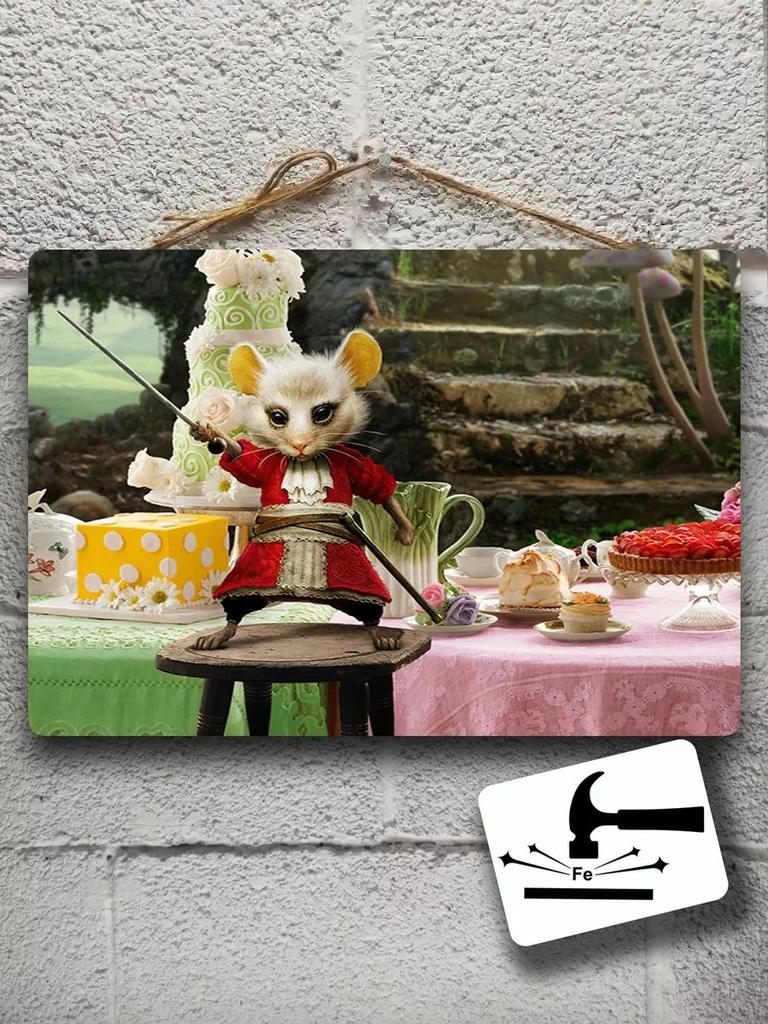 Anne Hathaway White Queen Disney Metal Poster, Alice in Wonderland Wall Art