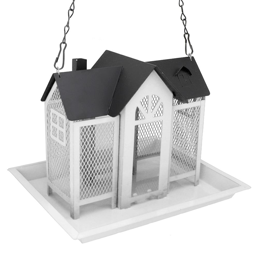 Bird Feeder House for Outside Mesh Wild Bird Feeder Large Capacity Weatherproof Bird Feeding Station Hanging for Garden Yard   Proof