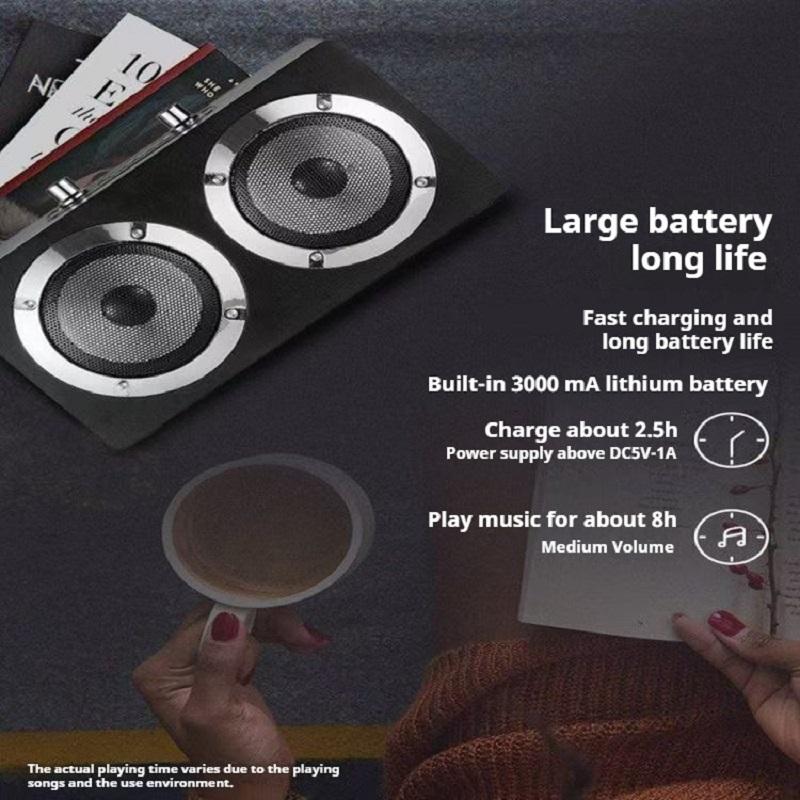 40W Powerful Wooden Portable Bluetooth5.0 Speaker Stereo Sound Wireless Subwoofer Boombox Home Karaoke Support FM/TF/AUX/U Stick