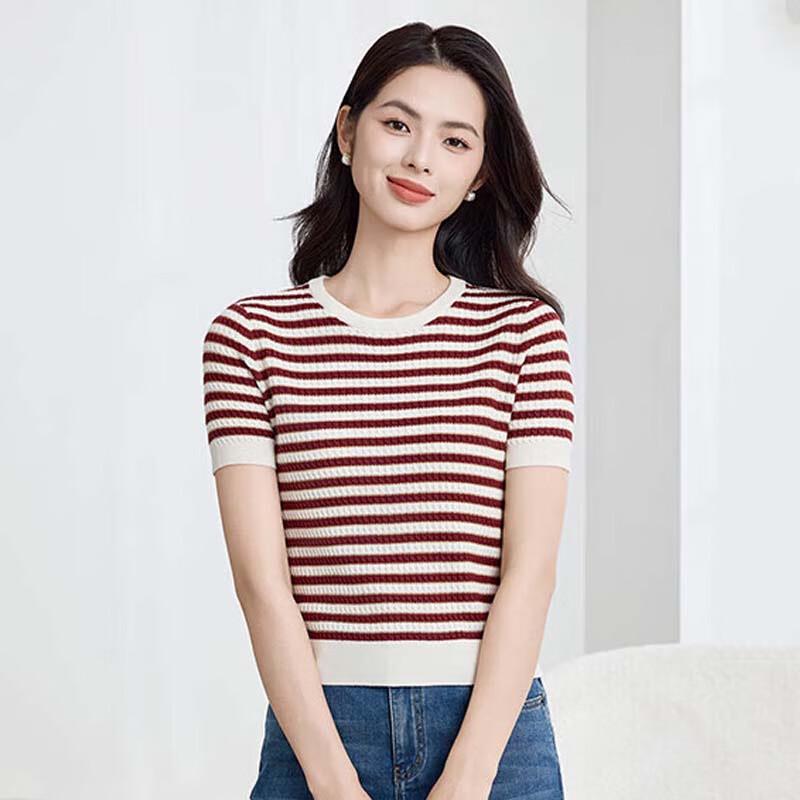 JESSIE Women's Striped Knit Tee