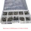 100Pcs Gold Iseini Fishing Hooks 100Pcs/Box Black Tube Payment Iseini Pressure Shank W/ Circle/Barbs