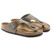 Birkenstock Soft Comfortable Versatile Thick Sole Buckle Flip Flops Men Footwear Light-Gray 0044051
