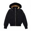 Men's Gold Badge Fox Fur Bomber Down Jacket #02G by Palm Moose