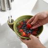 Schnellabfluss Wirbel Beeren Wasch-Abtropfschale Keramik Beeren-Siebkorb Hausküche