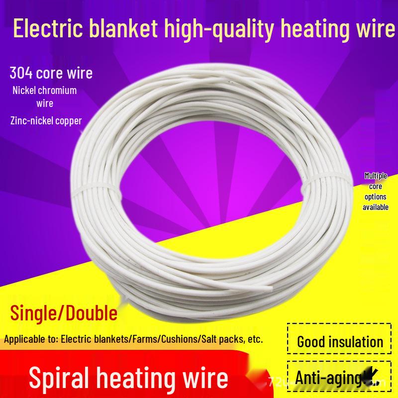 Single/Double Electric Blanket Heating Wire: 12m/20m Lengths, Thickened Design for Enhanced Warmth