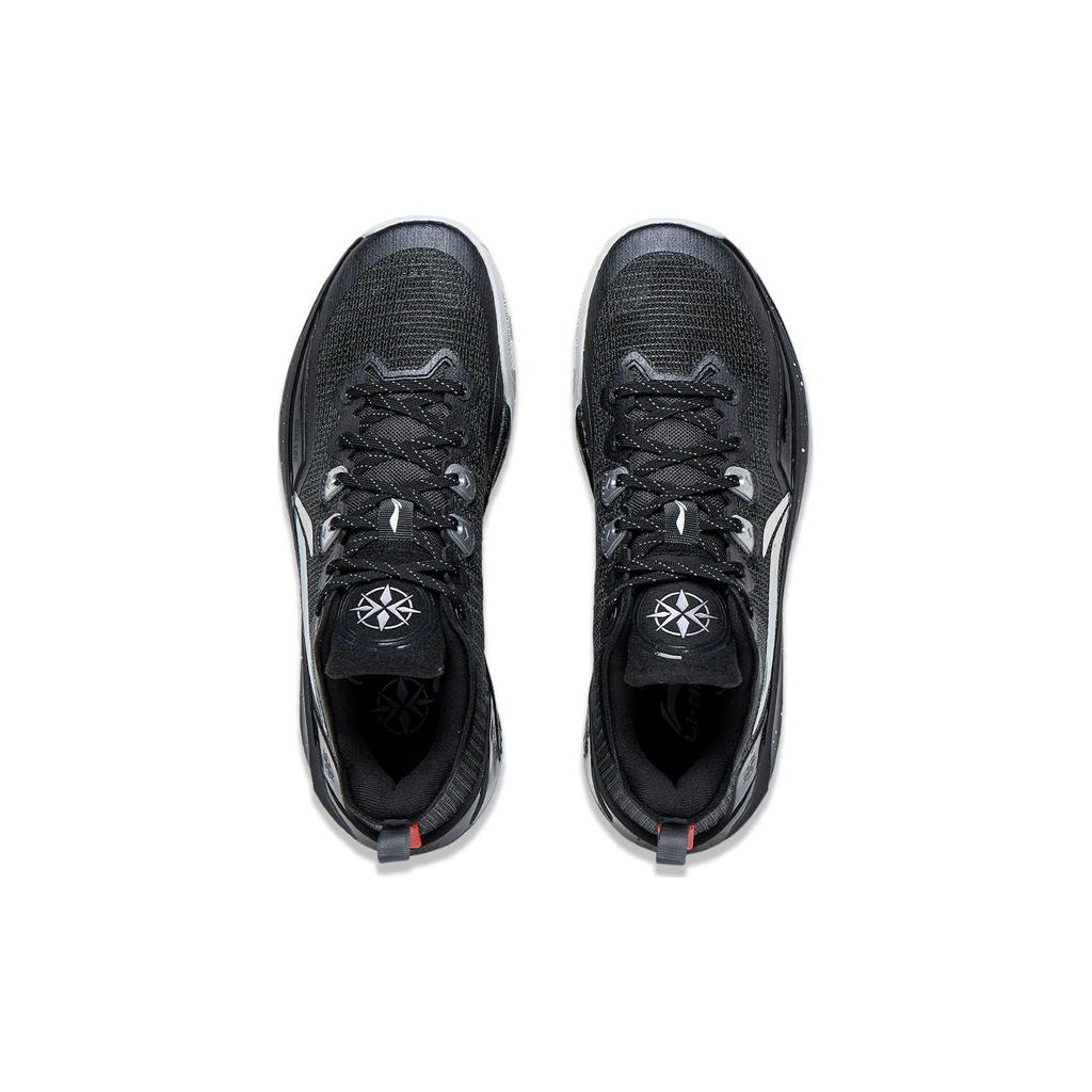 Li Ning Liren 3 V2 Obsidian Cushioning Low top Basketball Shoes Men's Night Black ABAT057-7