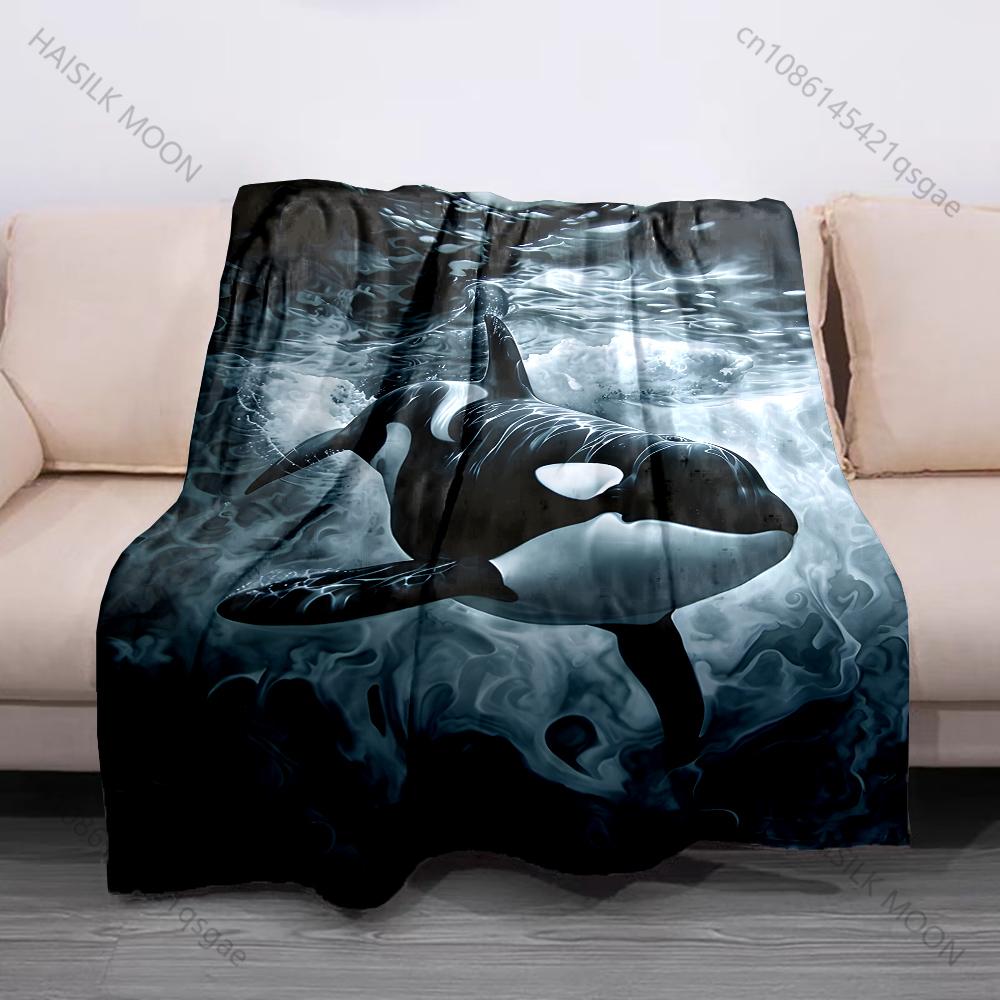 

Dreamlike orange cat blue butterflies golden glow Print Blanket Flannel Material Soft Warm for All Seasons Home Camping Picnics 75x90cm