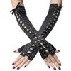 Elastic Ribbon Gloves Long Women Gloves Fashion Half Finger Gloves  Nightclub