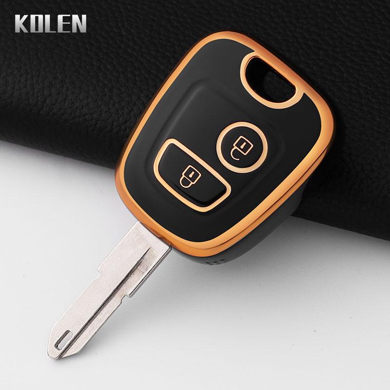 TPU Autoschlüsselhülle Abdeckung Schale für Peugeot 106 107 206 207 307 für Citroen C1 C2 C3 C4 Xsara Picasso für Toyota Aygo Schlüsselschutz