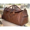 Travel Duffel Gym Men Weekend Vintage Genuine Luggage Leather Cowhide Overnight