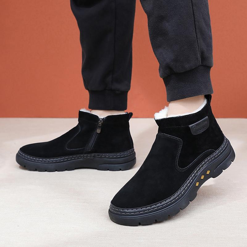 2025 Winter New Men's Thickened Cotton Shoes Anti-cold Comfortable Warm and Durable Skid-proof Free Shipping Men's Shoes